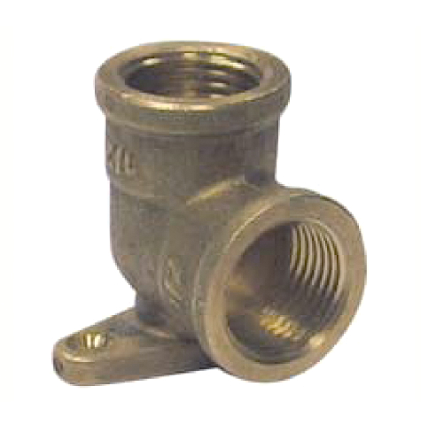 GOMITO FEMMINA FLANGIATO 1/2 GIALLO