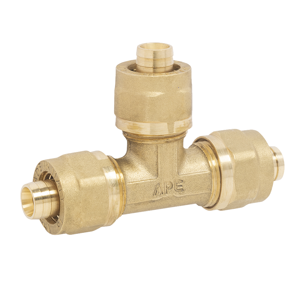 TEE UGUALE  MULTISTRATO CON INSERTO ESTRAIBILE 16X16 2MM