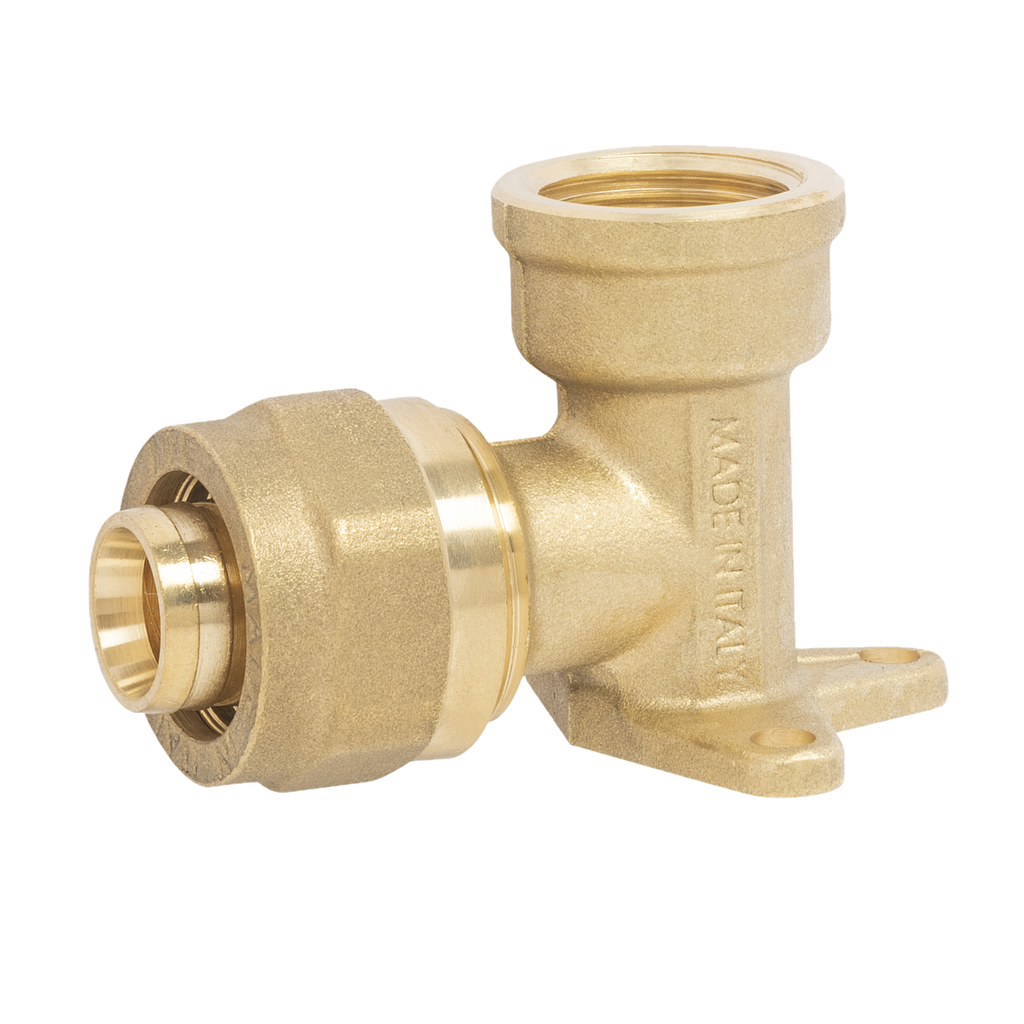 GOMITO FLANGIATO MULTISTRATO CON INSERTO ESTRAIBILE 1/2X20 2MM
