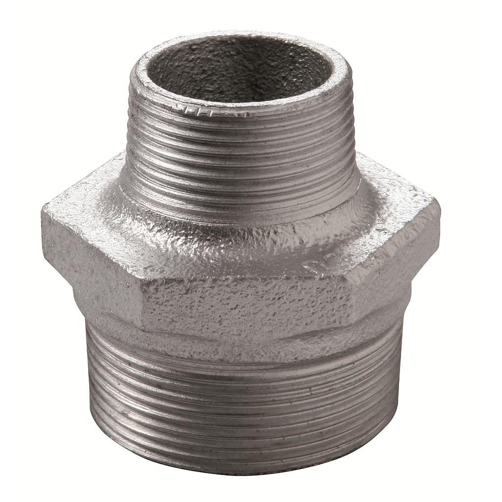 DOPPIA VITE MASCHIO/MASCHIO RIDOTTO 3"X2"1/2 ZINCATO