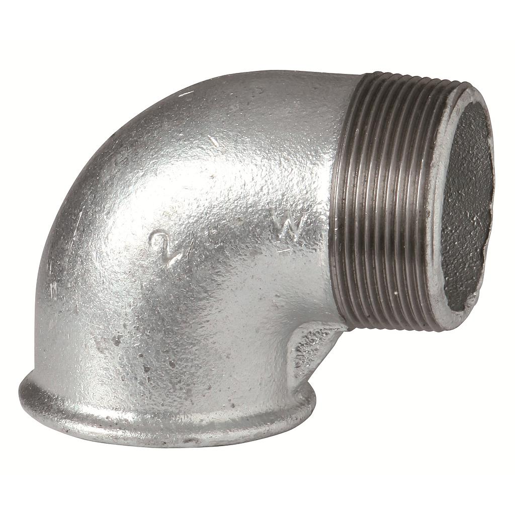 GOMITO 90° MASCHIO/FEMMINA 1" ZINCATO