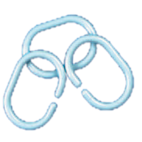 ANELLI X TENDE DOCCIA BIANCHI