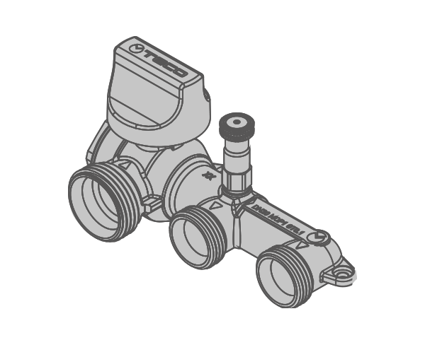 COLLETTORE MULTI INTERASSE 3 VIE DN20