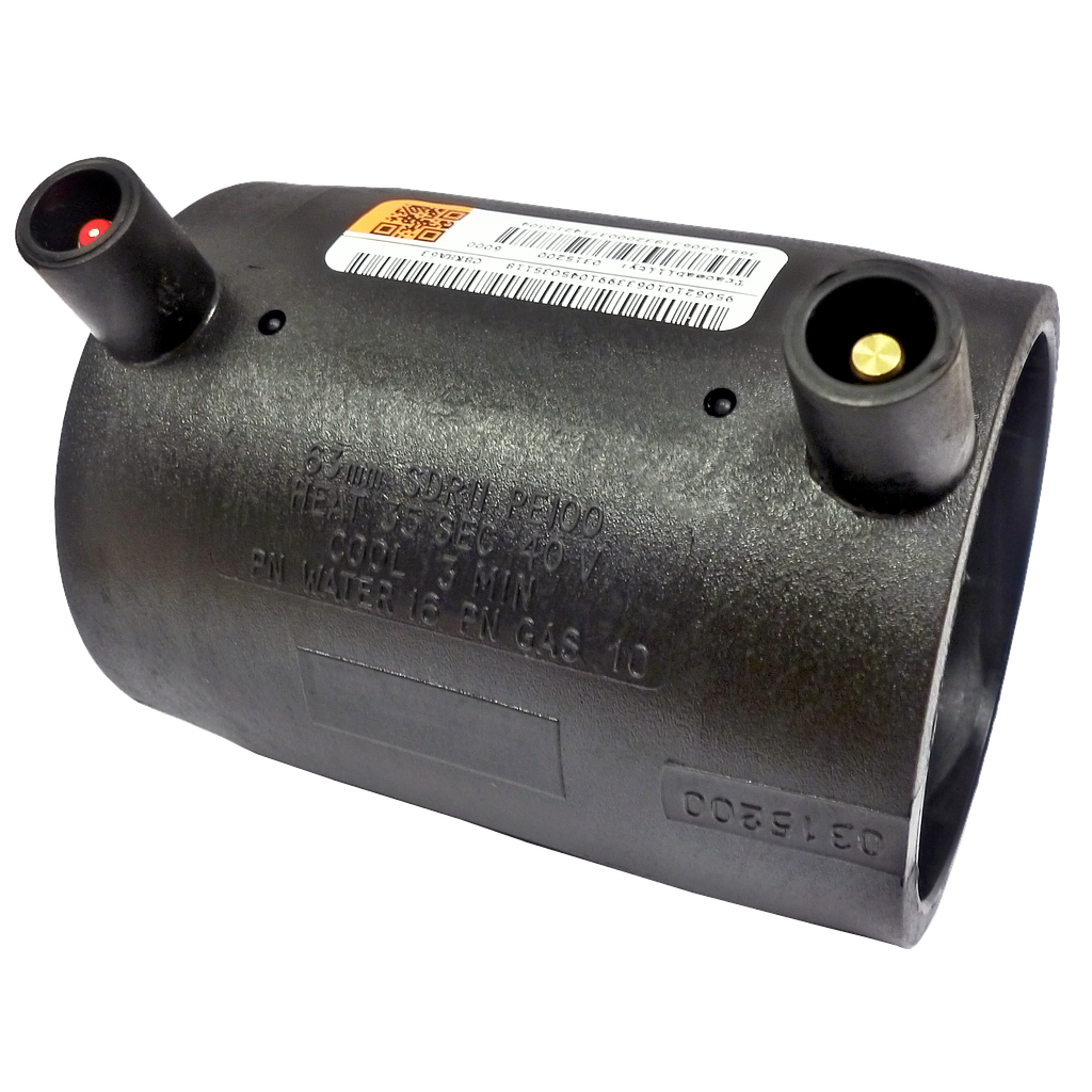 MANICOTTO ELETTROSALDABILE CON FERMO REMOVIBILE D.25