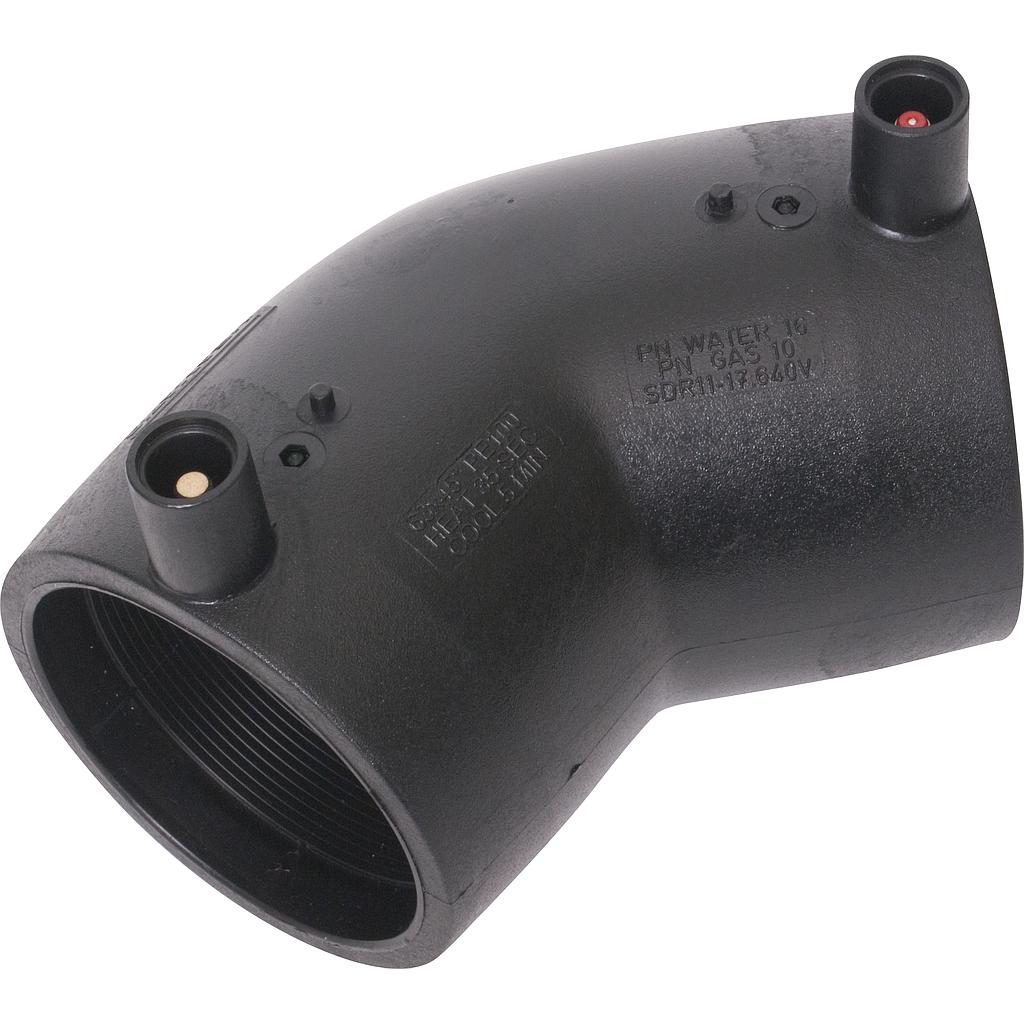 CURVA ELETTROSALDABILE A 45° D.32