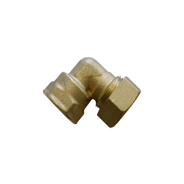 GOMITO FEMMINA ORING GAS RAME 18X1/2