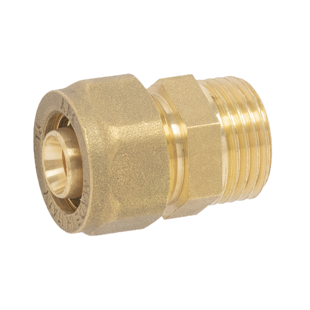 RACCORDO MASCHIO 26x3/4 GIALLO PER MULTISTRATO INSERTO FISSO