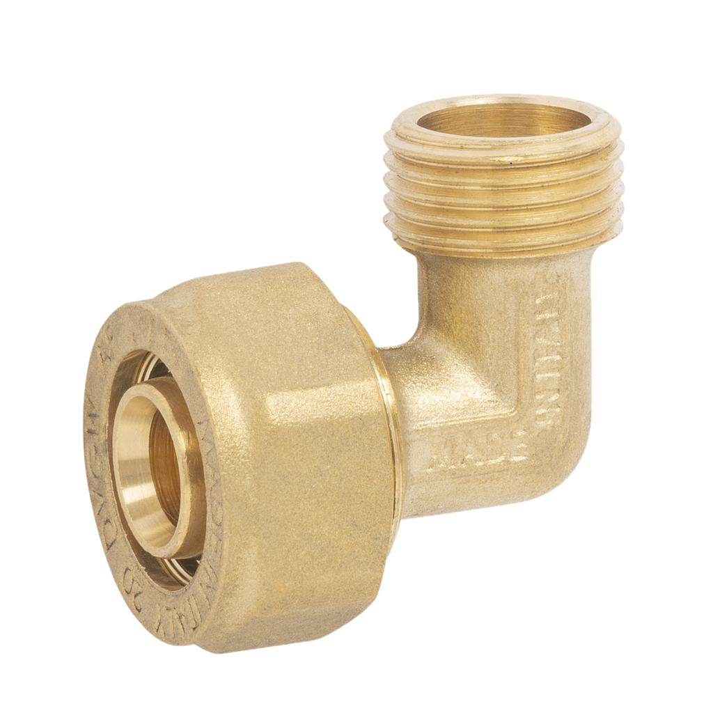 GOMITO MASCHIO 20x3/4 GIALLO PER MULTISTRATO INSERTO FISSO