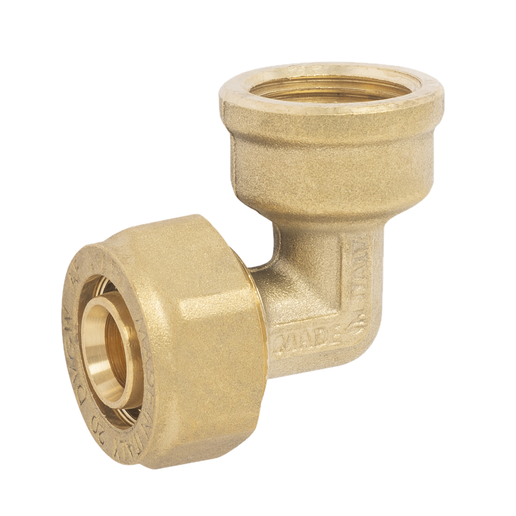 GOMITO FEMMINA 20X3/4 GIALLO PER MULTISTRATO INSERTO FISSO