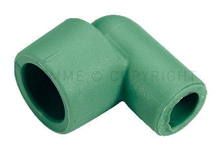 GOMITO 90° MF PPR VERDE D.20