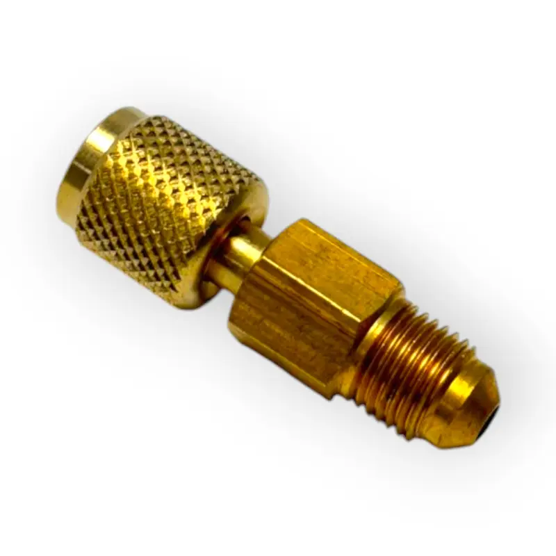 RACCORDO GIREVOLE DRITTO PER GAS R410 1/4"fX5/16"m  RG180/4-5-WIG PER TUBI FLESSIBILI