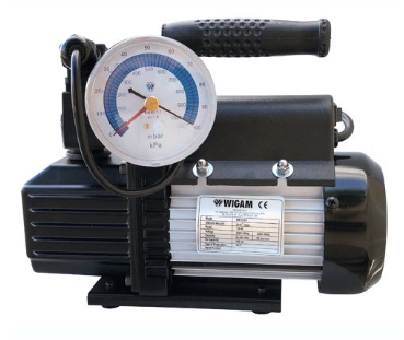 POMPA VUOTO 42 LT CON VACUOMETRO ED ELETTROVALVOLA