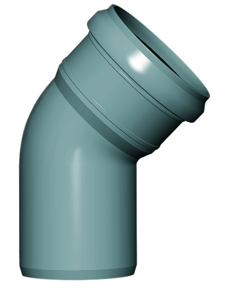 CURVA 45G 160 GRIGIO