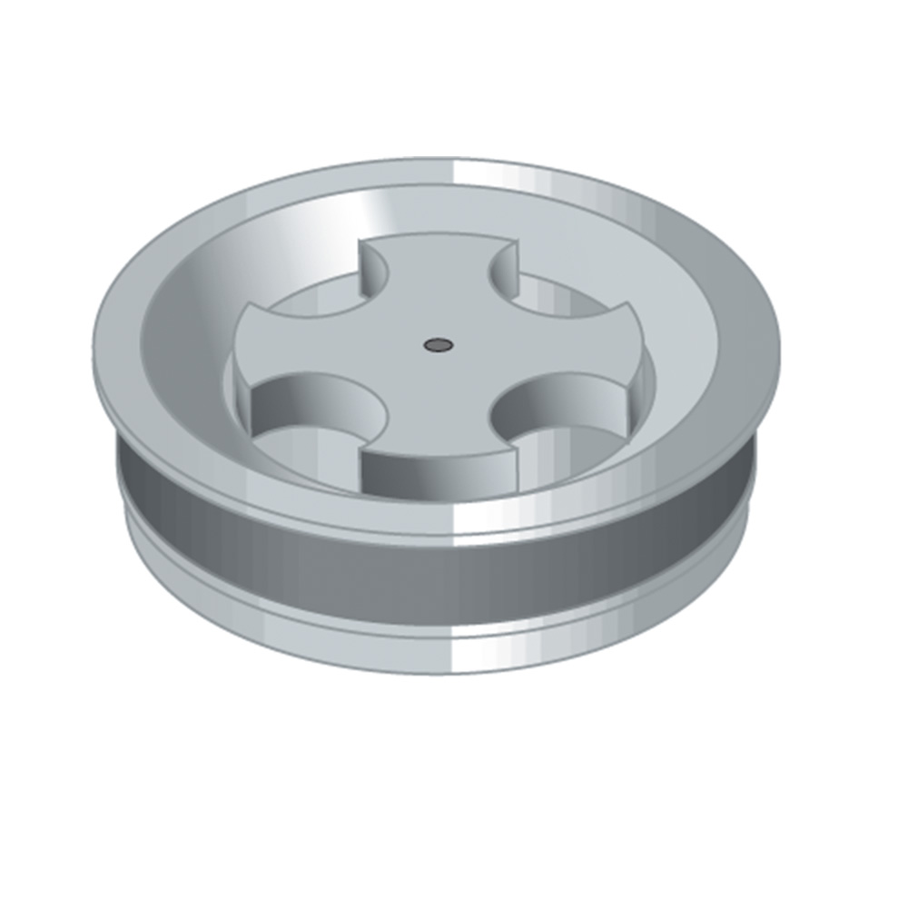 TAPPO CHIUSO D.100 GRIGIO