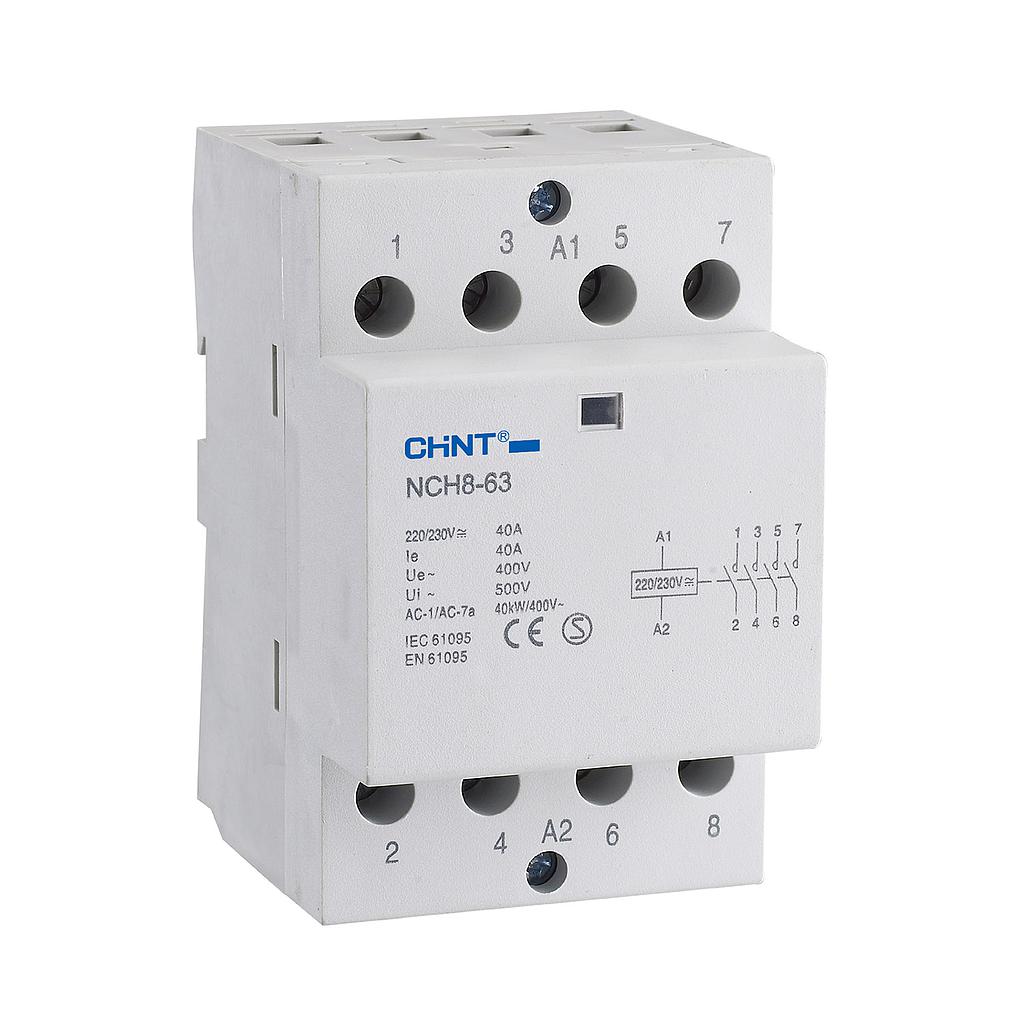 CONTATTORE MODULARE 40A 4NA 230Vac 3M