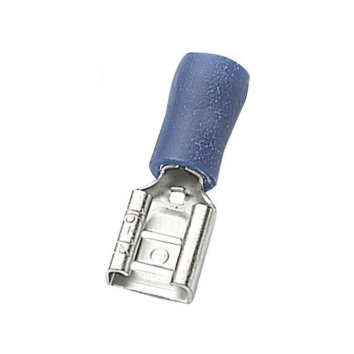 TERMINALE INNESTO FEMMINA BLU 6,3X0,8