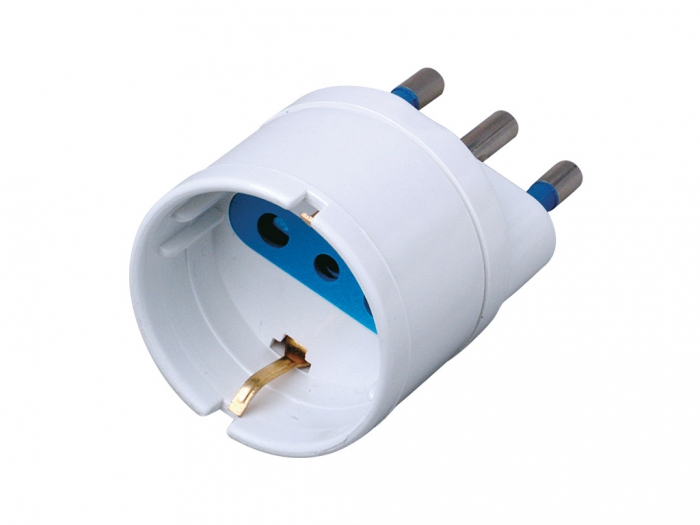 ADATTATORE SCHUGO 16A+T BIANCO