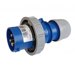 SPINA IEC 2P+T 16A IP67 BLU