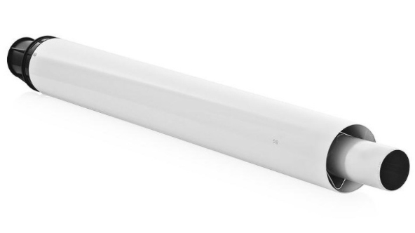 TERMINALE ASPIRAZIONE/SCARICO ORIZZONTALE PER SCALDABAGNO 60/100 - T 750mm.