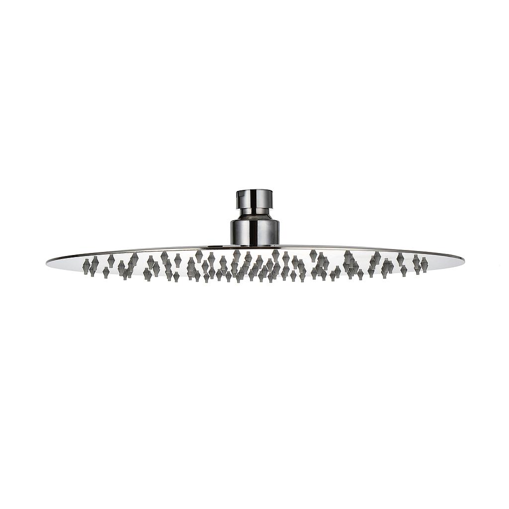 SOFFIONE TONDO 200X200MM INOX 6MM