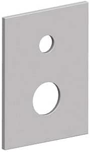 PIASTRA 2 FORI ABS CON GUARNIZIONE PER INCASSO DOCCIA  015 LEVEL
