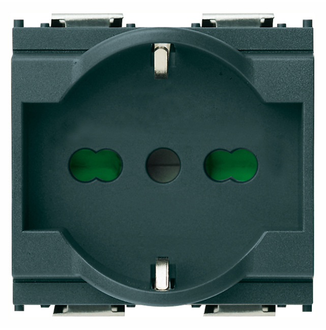 PRESA SCHUKO 16A 2P+T  GRIGIA IDEA