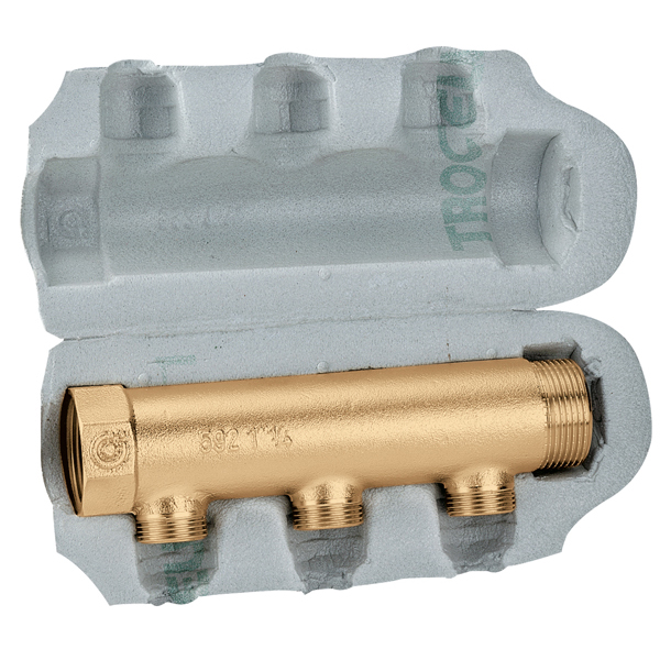 COLLETTORE MF COIBENTATO PER CONDIZIONAMENTO INTERASSE 60MM 1"1/4 X2 VIE X 3/4 MASCHIO