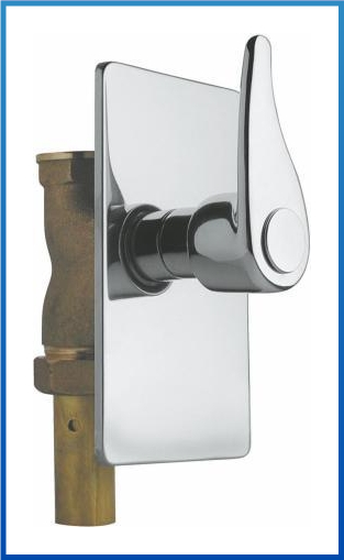 PASSO RAPIDO INCASSO 1" PLACCA TONDA  RAME