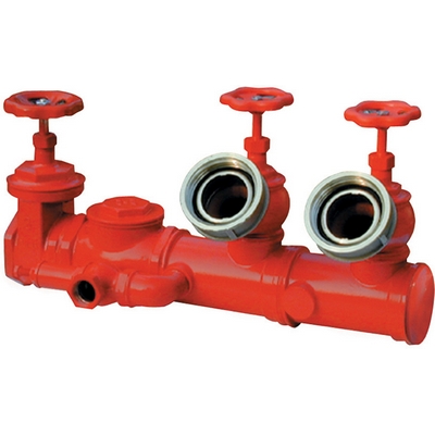 GRUPPO ATTACCO MOTOPOMPA LINE 2 IDRANTI DN70X3"