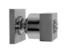 SOFFIONE LATERALE QUADRO CON ROSONE  33X33MM