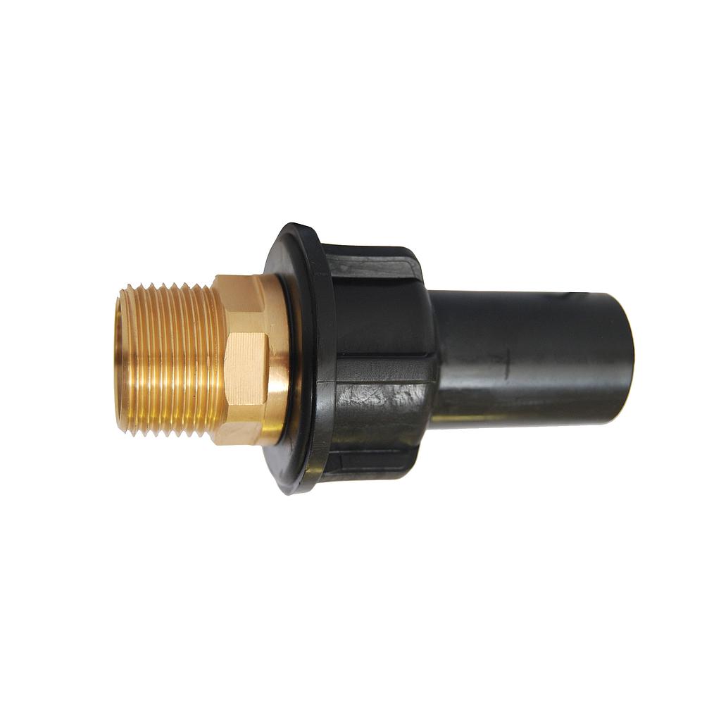 RACCORDO DI TRANSIZIONE PE/OTTONE MASCHIO 32X1"1/2