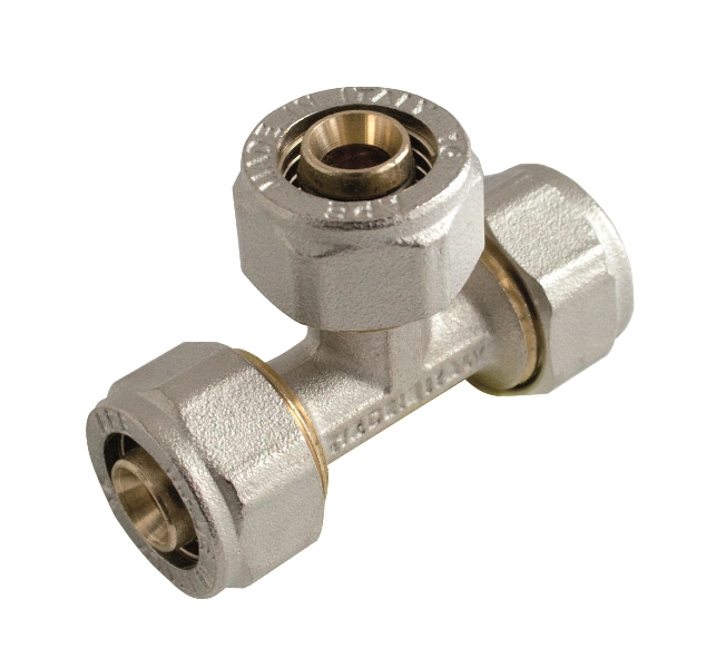 TEE 3 LATI 14x14x14 NICHELATO PER MULTISTRATO