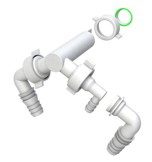 ARIETE ATTACCO LAVATRICE/ASCIUGATRICE  3/4"