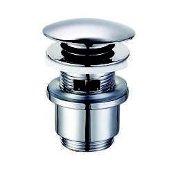 PILETTA CLICK CLACK ECO TONDA 1" 1/4 CON TROPPOPIENO  CROMATO