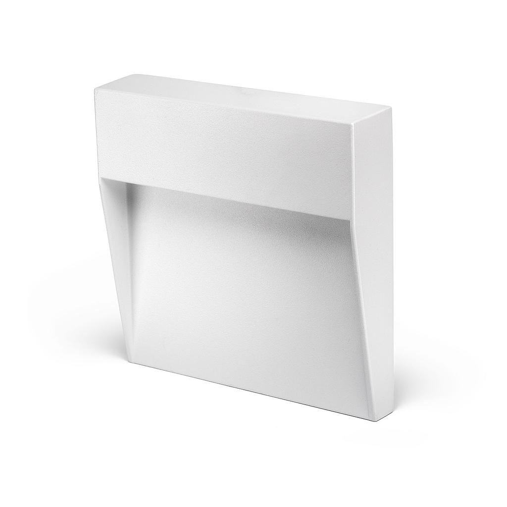 SEGNAPASSO A LED QUADRATO IP54 3W 4000K BIANCO
