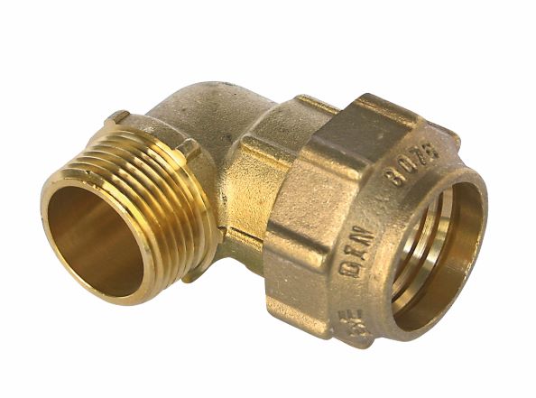 GOMITO MASCHIO 1"X32 OGIVA OTTONE SERIE GORBEA