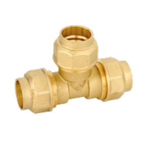 TEE 3 LATI 20X20X20 OGIVA OTTONE SERIE 8030 VALVOFIT