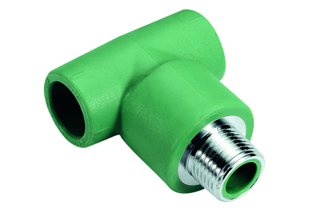 TEE TRE LATI MASCHIO PPR VERDE D.32X1"X32