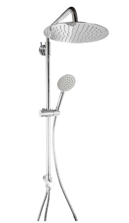 COLONNA DOCCIA  POSEIDON TONDO CROMATO