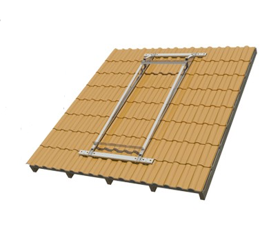 STAFFA TETTO FALDA PER 1 PANNELL0 C/FORZ.- 108478