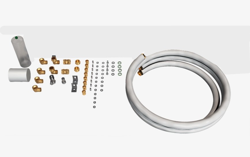 KIT CONNESSIONE C/TUBO PER KIT 2 PANNELLI  SISTEMA NATURALE PER BOILER ATT. CENTR. - 109377