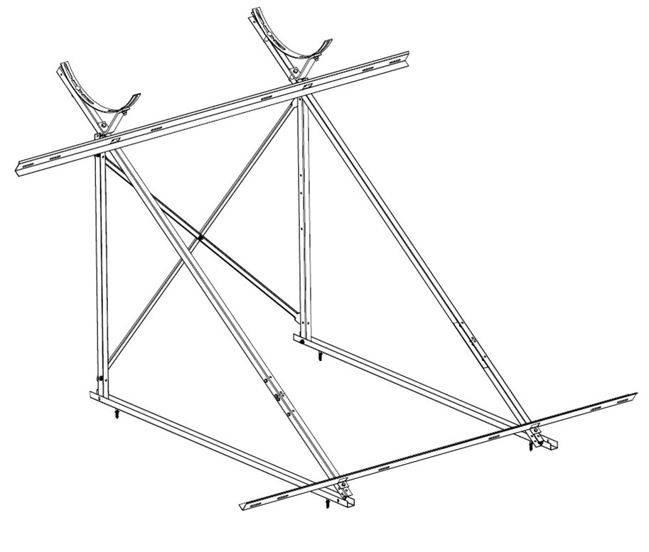 STAFFA TETTO PIANO PER 2 PANNELLI C/NATURALE-108246