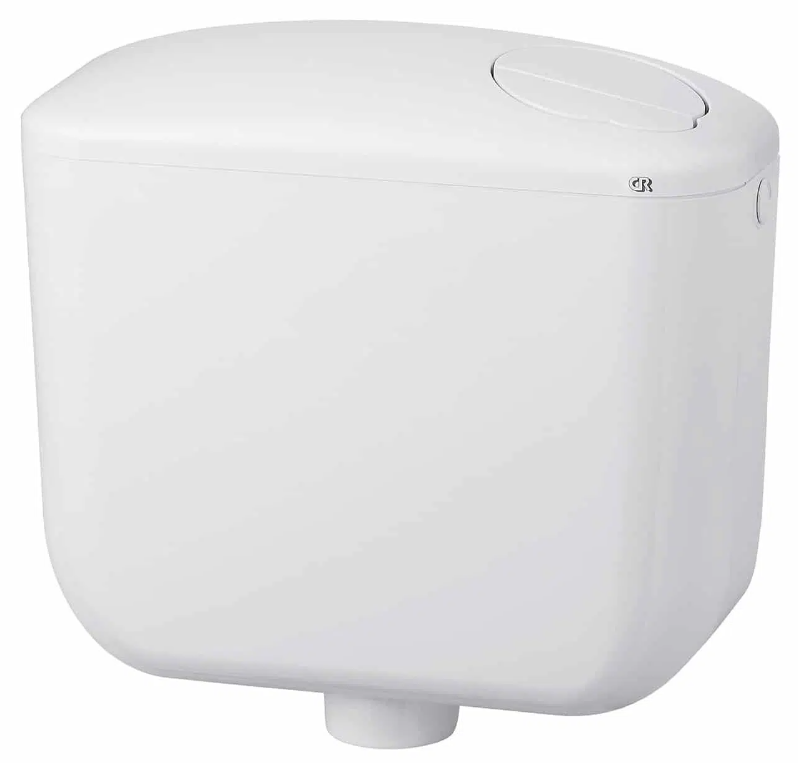 CASSETTA SFERA COIBENTATA 2 PULSANTE  SENZA RUBINETTO BIANCA