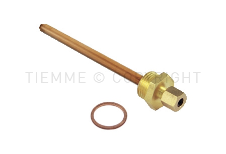 POZZETTO RONDELLA IN CU PER SONDA Ø 6 X 1/2" L 123 MM