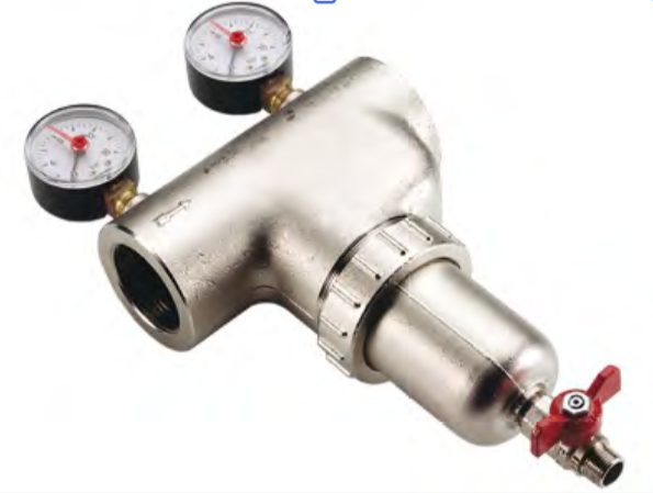 FILTRO AUTOPULENTE ATTACCO F-F 2 MANOMETRI 2"