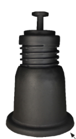 KIT 4 PZ. PIEDINI A PAVIMENTO  Ø100 MM CON VITE REGOLABILE