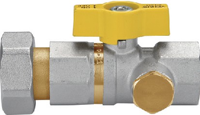 VALVOLA SFERA TEST-GAS CON GIRELLO FARFALLA 3/4"
