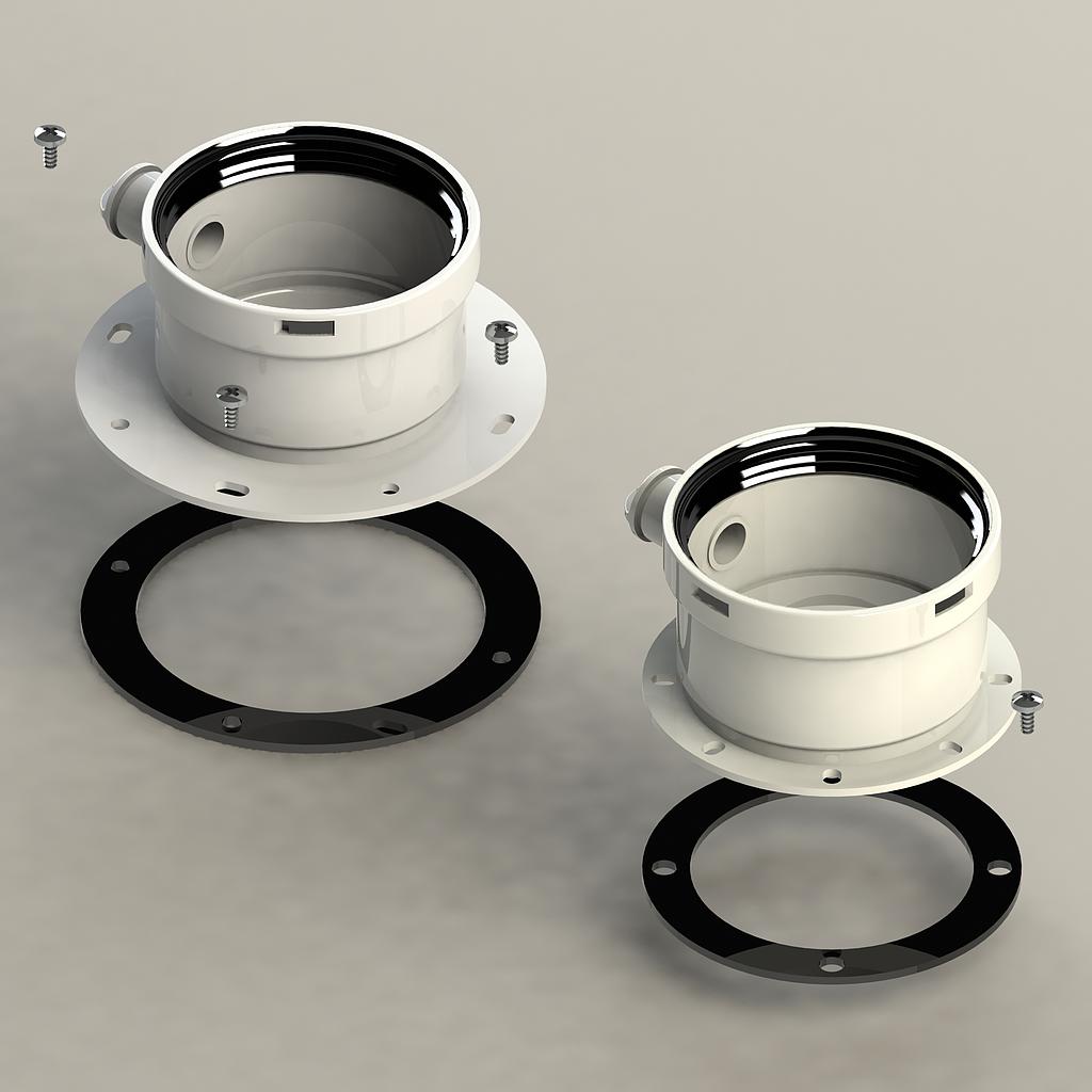 KIT TRONCHETTI FLANGIATI SDOPPIATI Ø 80/80 COND.