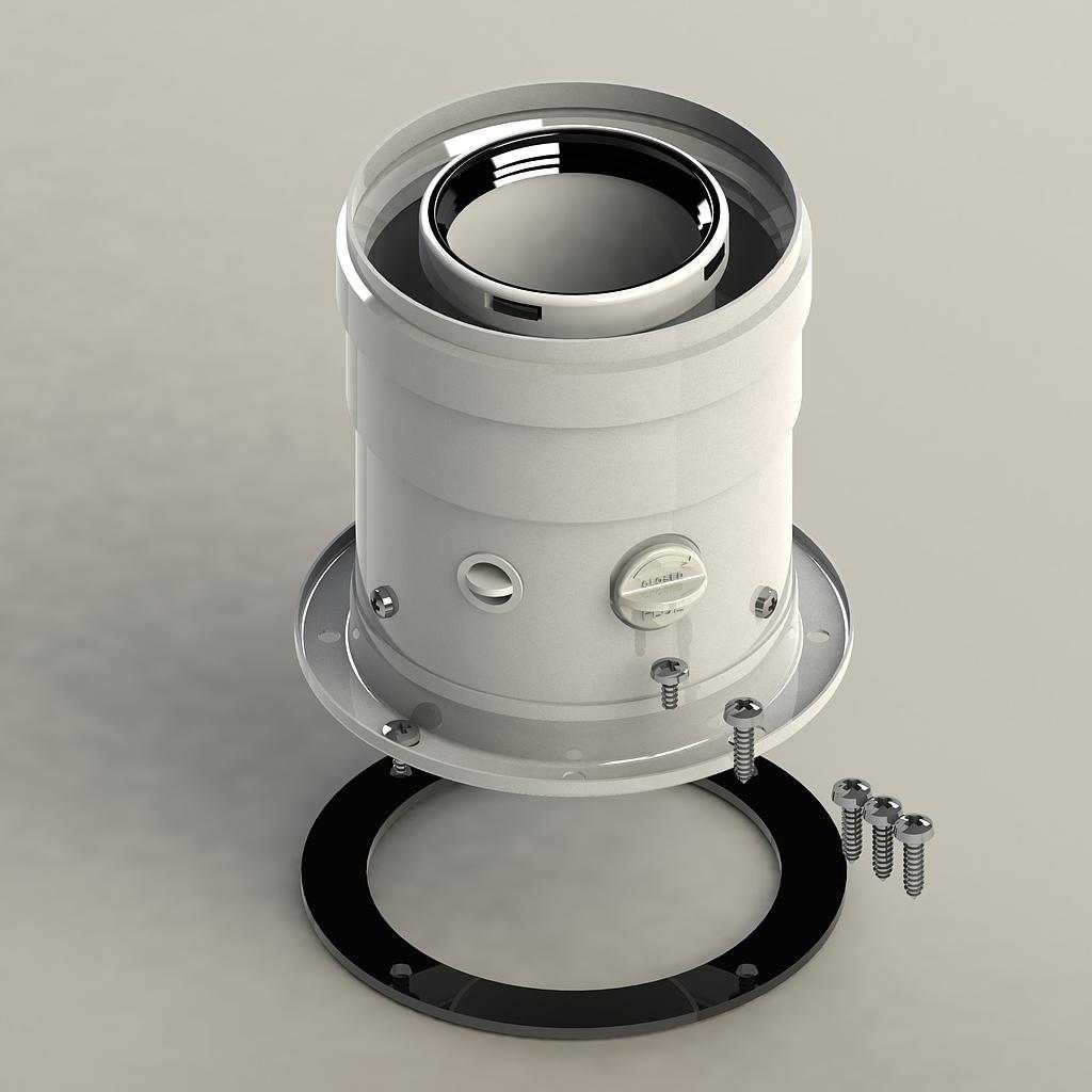 KIT ATT FLANG COASS Ø 60/100 COND.