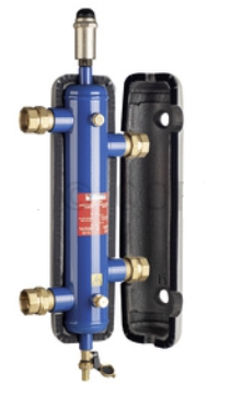 SEPARATORE IDRAULICO MAGNETICO COIBENTATO 1"1/4 BLU